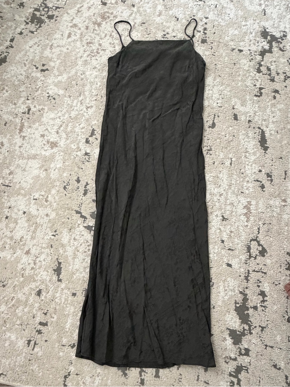 Zara Green Toile Print Midi Slip Dress Size Medium